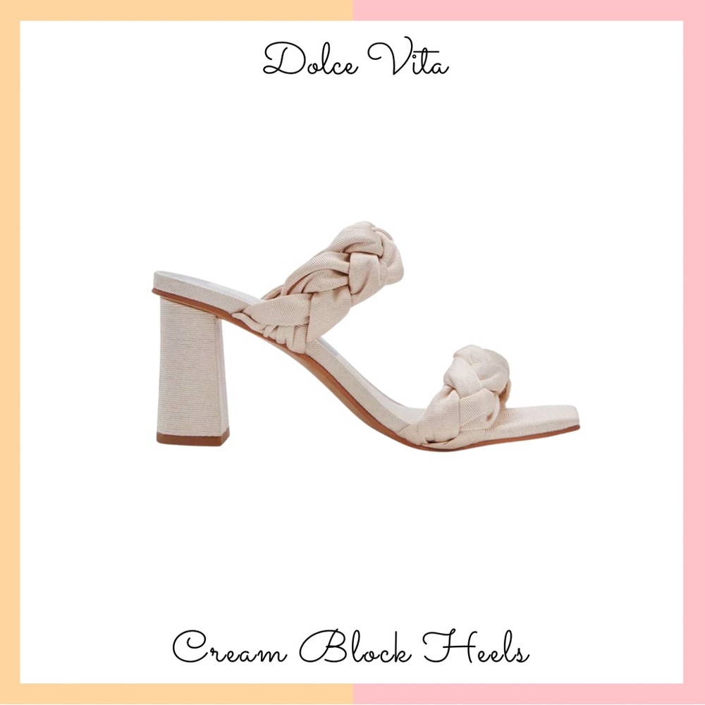 Dolce Vita Pheby Cream Block Heels